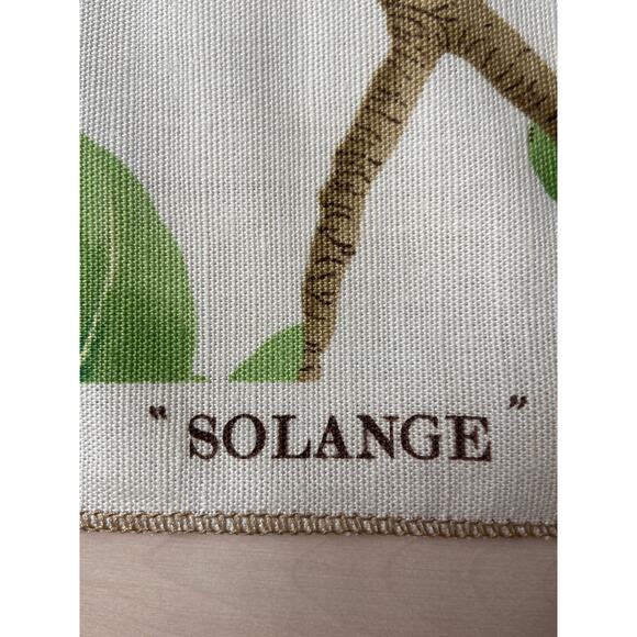 Brunschwig & Fils "Solange" fabric flowers vintage swatch 27 x 33 - Picture 5 of 6